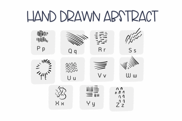 Hand Drawn Abstract Font - Preview 2