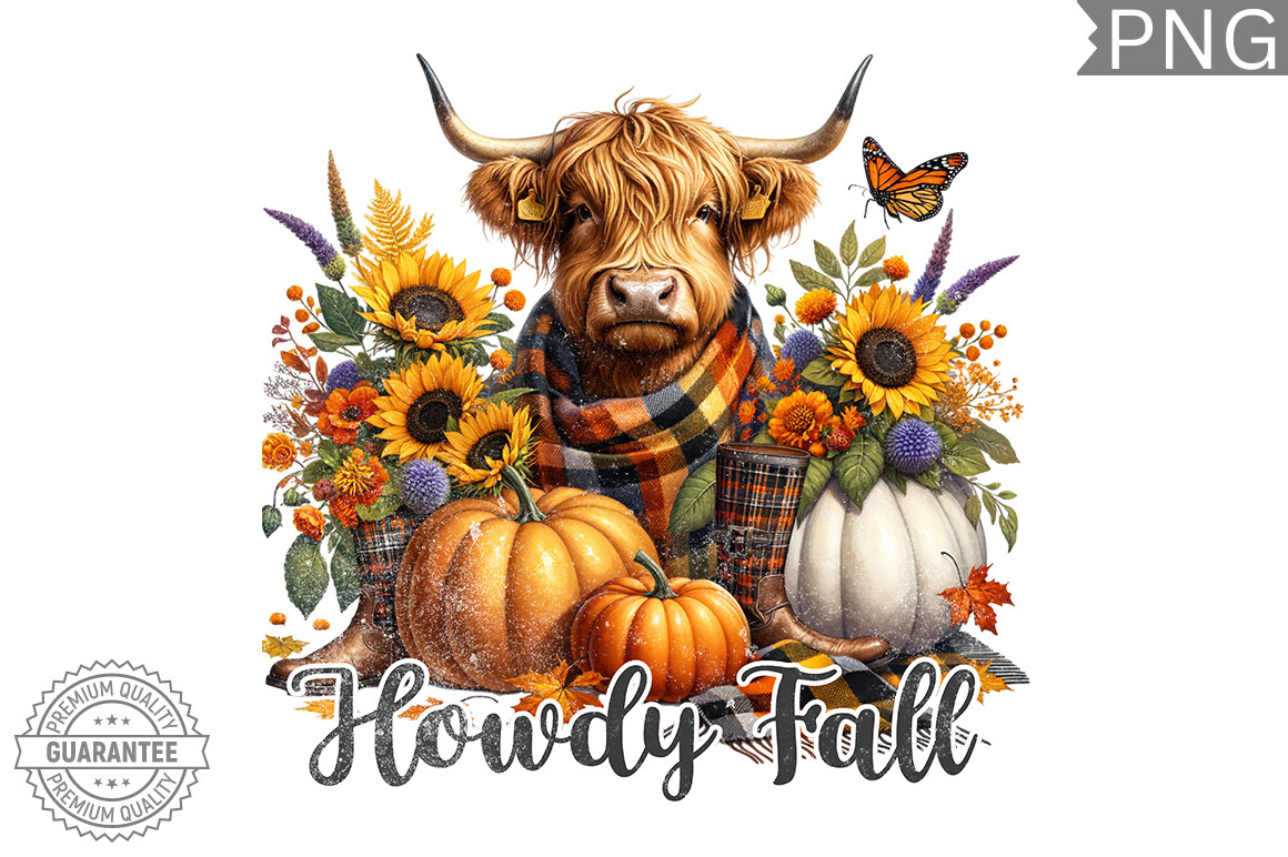 Howdy Fall Sublimation Design Graphic by fokira · Creative Fabrica