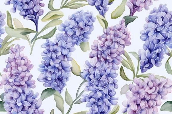 Hyacinth Patterns Pattern Design Graphic Patterns By Ranya Art Studio