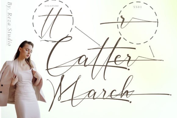 Inter Signature Font PNG with transparent background - Preview 4