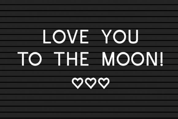 Letterboard Font PNG with transparent background - Preview 1