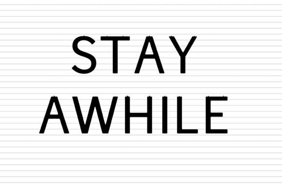 Letterboard Font PNG with transparent background - Preview 4