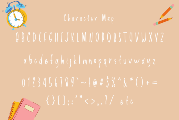 Math Magic Font PNG with transparent background - Preview 4