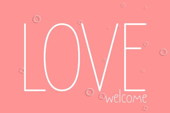Pushpin Font font preview - 3