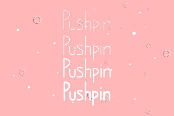 Pushpin Font font preview - 4