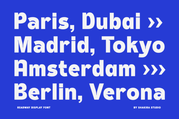 Readway Font PNG with transparent background - Preview 2