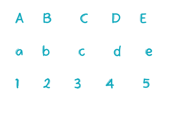Ristealine Font PNG with transparent background - Preview 2