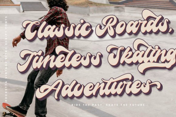 Rockstta Vintage Font PNG with transparent background - Preview 3