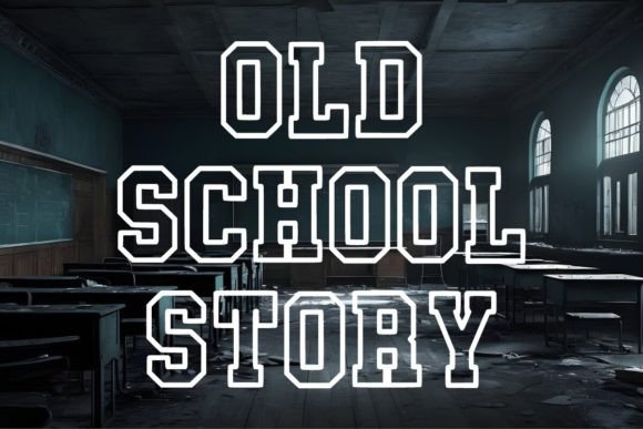 School 33 Font PNG with transparent background - Preview 3
