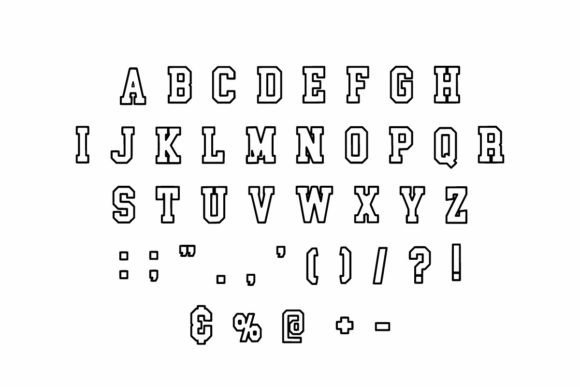 School 33 Font PNG with transparent background - Preview 6