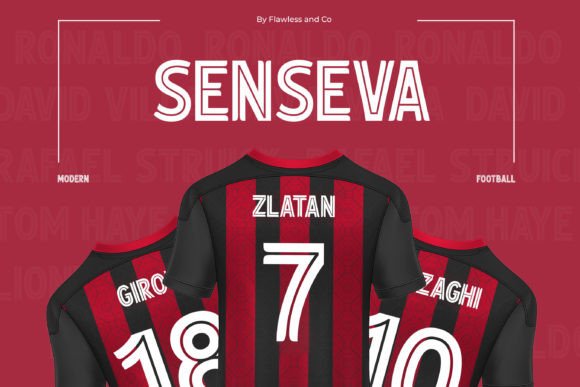 Senseva Font PNG with transparent background - Preview 4