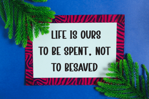 Simple Present Font PNG with transparent background - Preview 2