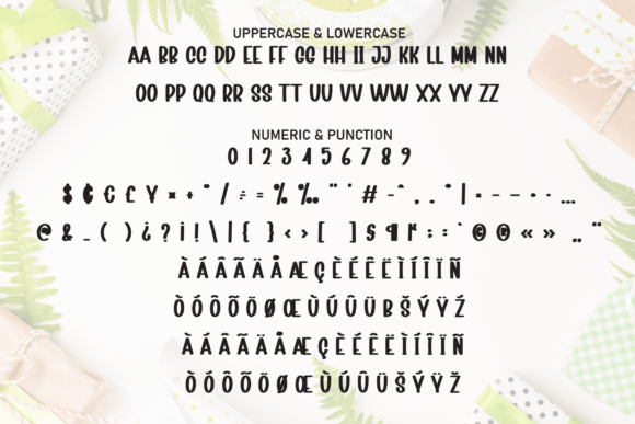 Simple Present Font PNG with transparent background - Preview 6