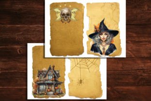 Vintage Halloween Digital Paper Pack 14 Graphic by artisticwayco ...