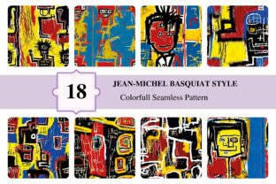 18 Jean-Michel Basquiat Inspired Pattern Graphic by Thomas Mayer ...