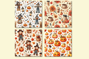 Autumn Theme Digital Paper Graphic by Pixels N Bows · Creative Fabrica