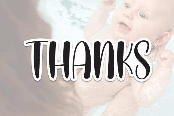 Baby Water Font - Preview 6
