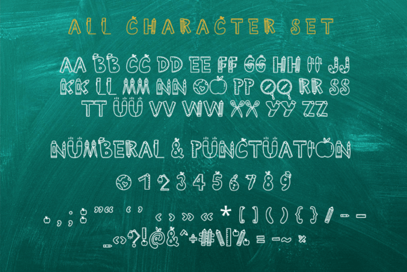 Back to School Font - Preview 6