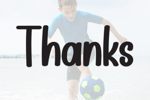 Beach Football Font - Preview 6