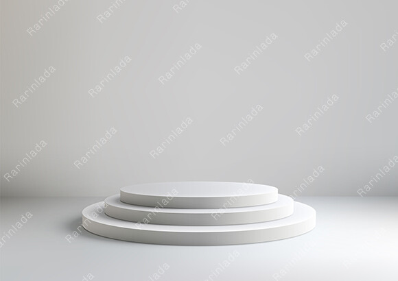 Clean and Sleek 3D White Podium Graphic by rarinlada · Creative Fabrica