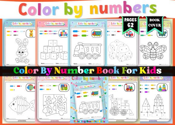 Color by Number Book for Kids