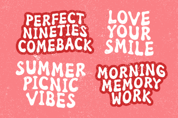 Daddy Nineties Font PNG with transparent background - Preview 3