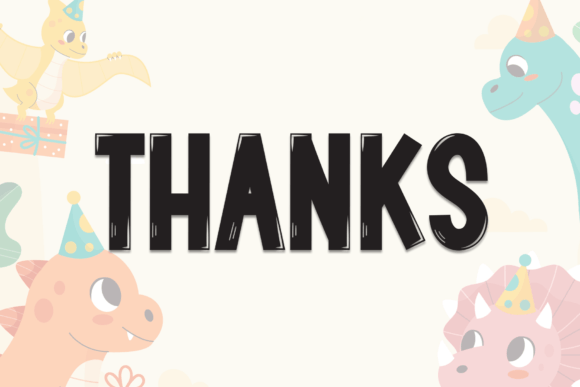 Dino Cartoon Font - Preview 6