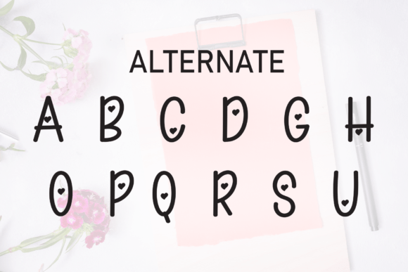 Filing Lovely Font - Preview 6