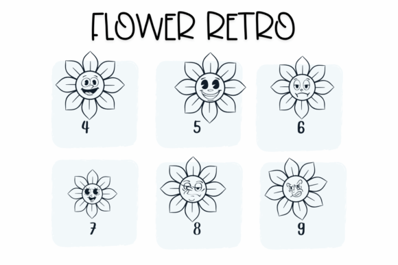 Flower Retro Font - Preview 3