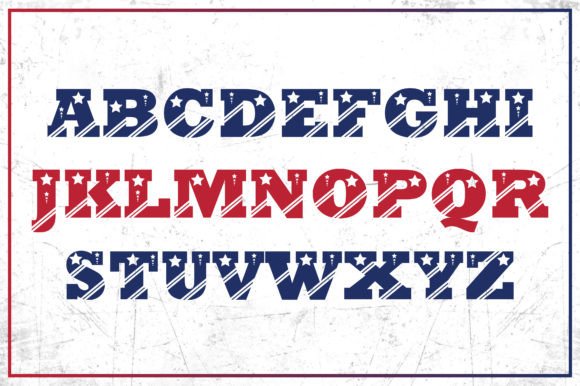 Fourth July Font - Preview 1