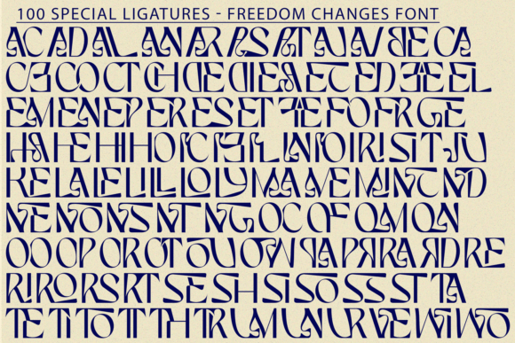 Freedom Changes Font - Preview 6