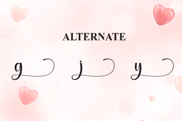 Heylove Font PNG with transparent background - Preview 6