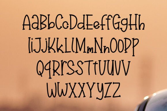 Nadhira Font PNG with transparent background - Preview 1