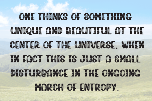Peaceful Nature Font PNG with transparent background - Preview 5