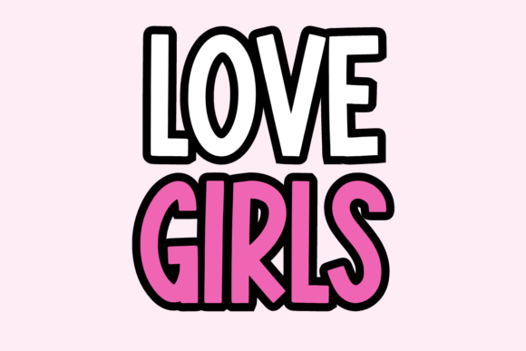 Pink Baby Font PNG with transparent background - Preview 1