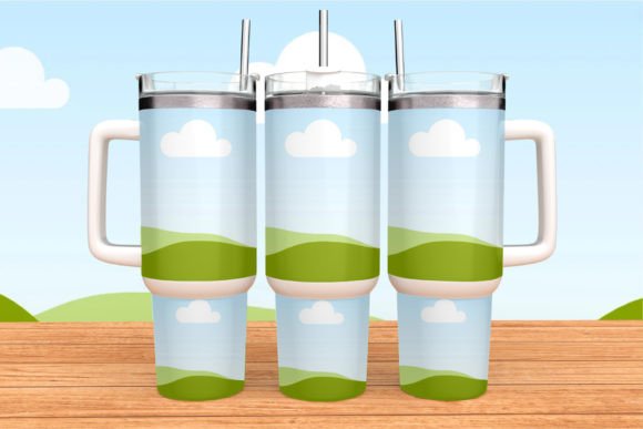 40oz Tumbler Mockup Canva, Smart Mockup