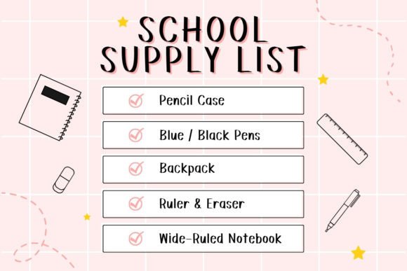 Back to School Font - Preview 5