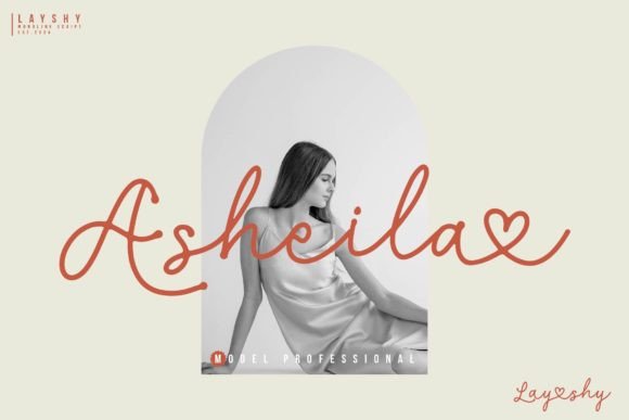 Layshy Font PNG with transparent background - Preview 1