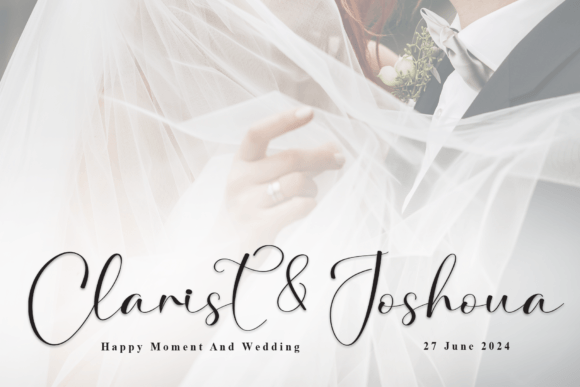 Monogram Present Font PNG with transparent background - Preview 1
