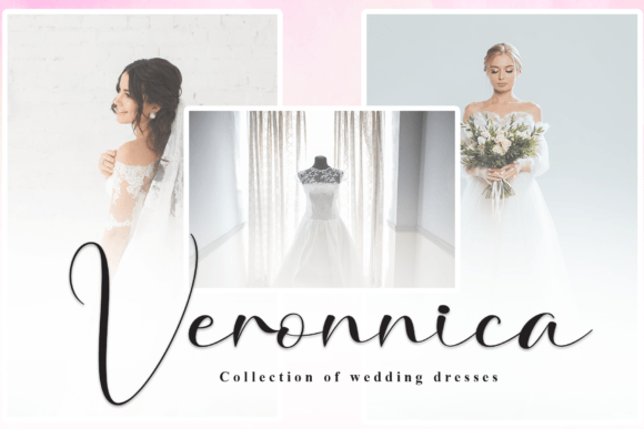 Monogram Present Font PNG with transparent background - Preview 4