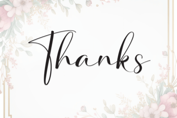 Monogram Present Font PNG with transparent background - Preview 6