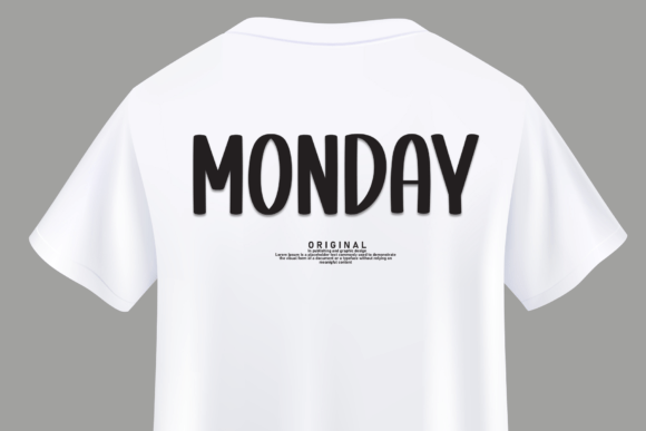 Simple Weekend Font PNG with transparent background - Preview 3