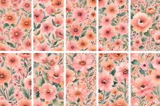 20 Pink Pixel Floral Patterns Graphic by yaseenbaigart · Creative Fabrica