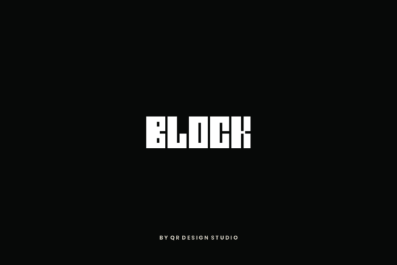 Block Qlock Font - Preview 1