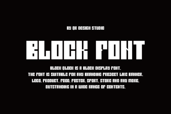 Block Qlock Font - Preview 2