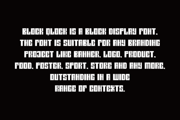 Block Qlock Font - Preview 4