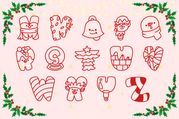 Bubble Christmas Font - Preview 2