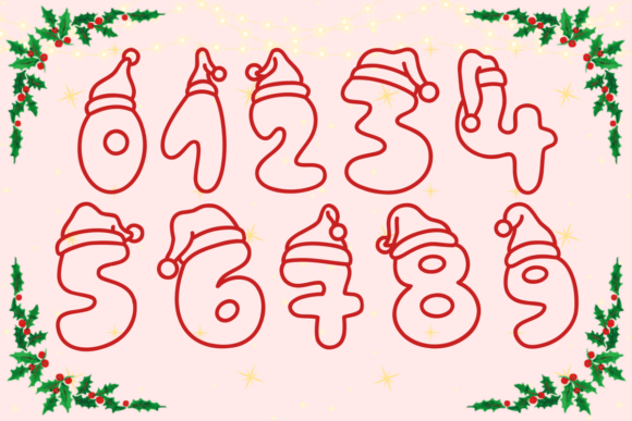 Bubble Christmas Font - Preview 3