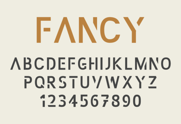 Fancy Font PNG with transparent background - Preview 1