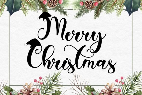 Juliette Santa Font PNG with transparent background - Preview 2